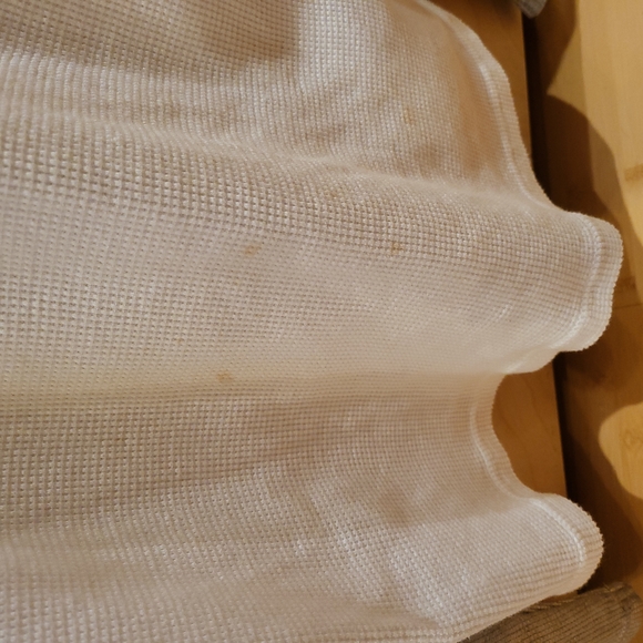 A/X Armani Exchange long sleeve waffle knit t-shirt white/silver Large size - Picture 5 of 6